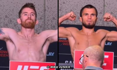 UFC on ABC 7 weigh-in video: Cory Sandhagen, Umar Nurmagomedov set for Abu Dhabi headliner