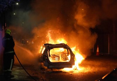 Boy, 11, arrested on suspicion of arson after police vehicle set alight in Hartlepool riot as seven charged