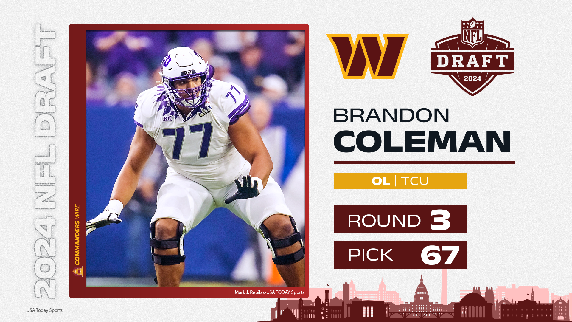 Commanders’ Brandon Coleman impressing former NFL…