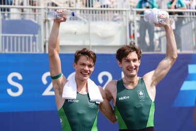 Fintan McCarthy and Paul O’Donovan defend title with another gold in Paris