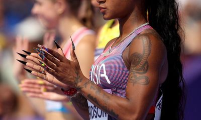 ‘Bougie and beautiful on the track’: nails complete the look at the Olympics