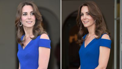 Kate Middleton's off-shoulder maxi dress was a dazzling example of why sapphire blue should be in every elegant wardrobe