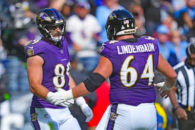 Tyler Linderbaum misses Ravens practice after suffering a soft tissue injury