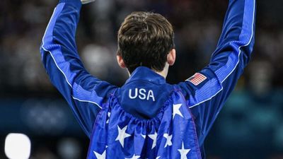 Stephen Nedoroscik Goes Full Superman After Winning Bronze Medal in Pommel Horse