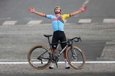 Paris Olympics: Remco Evenepoel overcomes puncture and powers to second gold in Paris with convincing men's road race victory