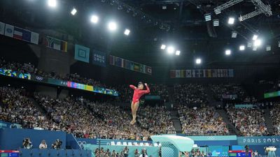 NBC Showed Jaw-Dropping Height Simone Biles Reached On Vault With Funny Goats Graphic