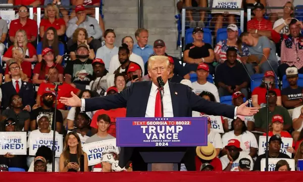 Name-calling and hyperbole: Trump continues fear-mongering fest at Georgia rally