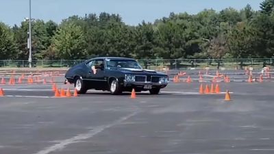 Autocrossing a 1970 Oldsmobile Cutlass Looks Like Our Kind of Fun