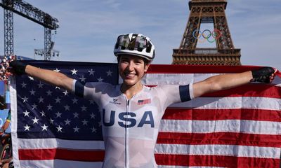 America’s Kristen Faulkner keeps cool head to take gold in Olympic road race