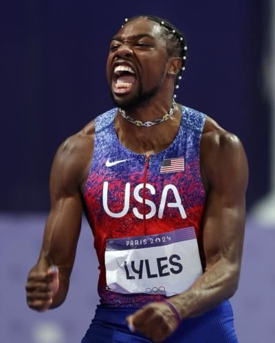 American Noah Lyles Wins 100M Sprint By Razor-Thin Margin