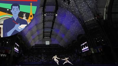 Electric feel: Swashbuckling fencers cross swords in Paris’s glittering Grand Palais