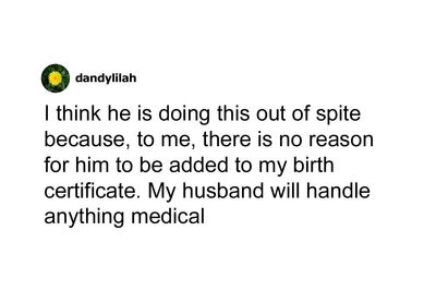 Hey Pandas, Could My Father Have A Hidden Motive For Wanting His Name On My Birth Certificate?