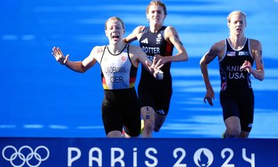 Team GB downgraded to bronze after Germany win mixed triathlon