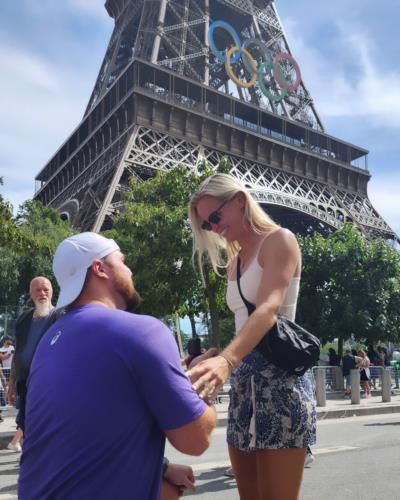 Love In The Air: Olympians' Romantic Proposals In Paris