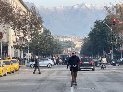 180 competitors line up for 1,200-mile Race Across Europe by bus, train and ferry from London to Tirana