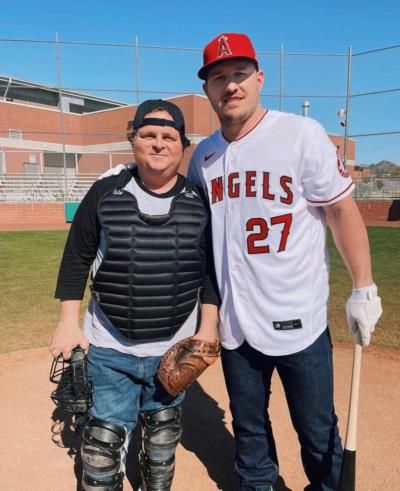 Mike Trout And Patrick Renna's Fun Field Moment