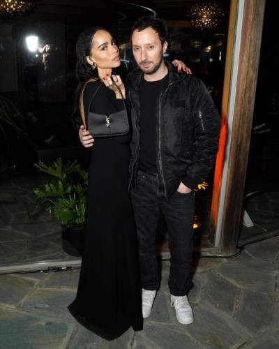 Zoe Kravitz And Husband Showcase Matching Black Outfits