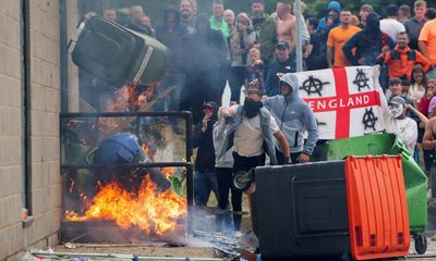 ‘A dark day’: anger in Rotherham after riot at hotel housing asylum seekers