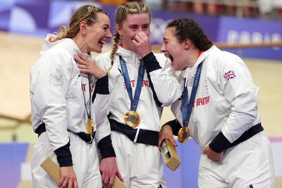 Katy Marchant, Emma Finucane and Sophie Capewell storm to GB team sprint gold