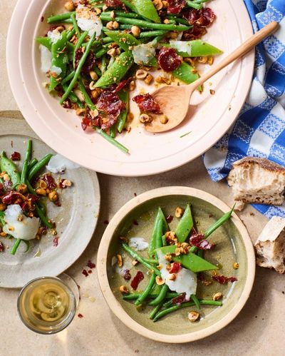 José Pizarro’s recipe for warm green bean salad with crispy jamón and mahon