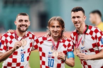 Celebratory Teamwork: Ivan Perišic And His Football Teammates