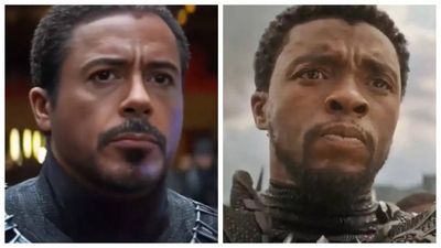 Robert Downey Jr TROLLED over MCU return as Doctor Doom; face morphed on Chadwick Boseman's Black Panther and other Avengers - WATCH