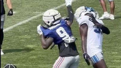 Malik Nabers and Kerby Joseph Started Another Fight at Giants-Lions Joint Practice