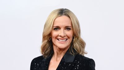 Gabby Logan's delightful mint green dress is a colour that we should all be implementing into our wardrobes this summer