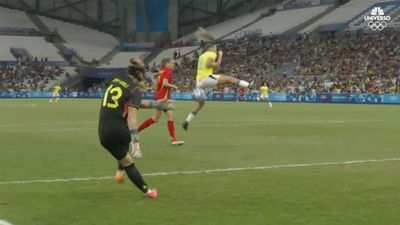 Spain Goalie Boots Embarrassing Own Goal Off Teammate's Arm in Olympic Semifinal