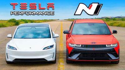 Tesla Model 3 Performance Races Hyundai Ioniq 5 N: Not What You'd Expect