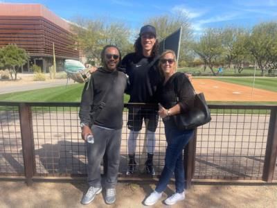 Cole Tucker And Parents Radiate Joy In Training Photo