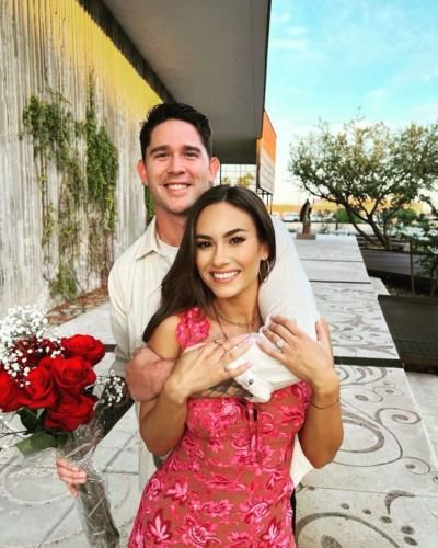 Steven Brault And Partner Share Joyful Moment With Flowers