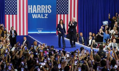 The coach v the couch: key takeaways from the first Harris-Walz rally