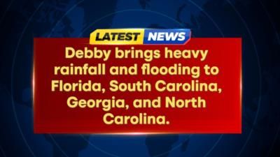 Debby Drenches Southeast With Record Rainfall Totals