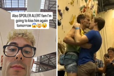 “We’re Still Not Safe Here”: Olympic Climber Responds To Homophobic Trolls By Kissing Boyfriend