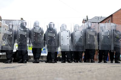 Watch: Aerial view of Manchester as anti-racism protests take place across UK