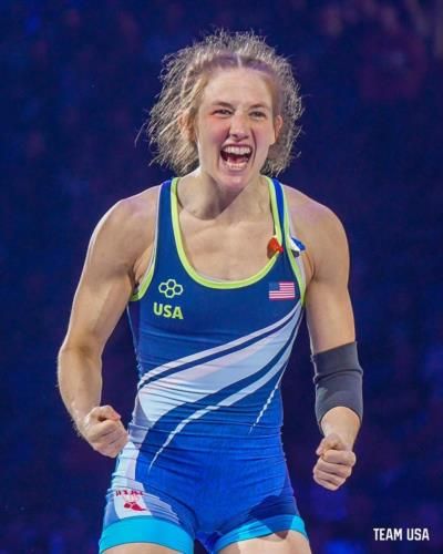 USA's Sarah Hildebrandt Clinches Gold In Women's Freestyle Wrestling