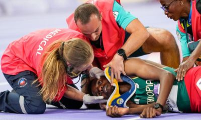 Ethiopia’s Lamecha Girma taken to hospital after horror fall in 3,000m steeplechase