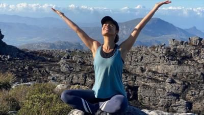 Gugu Mbatha-Raw Embraces Serenity In Mountainous Setting