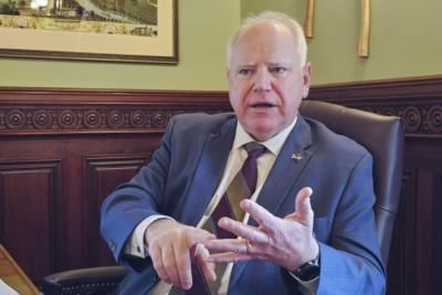 Gov. Tim Walz Warns Of Trump's Potential Impact On Country