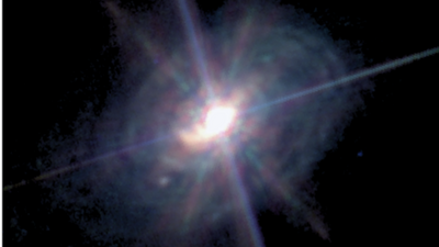 James Webb Space Telescope finds a shock near supermassive black hole (image)