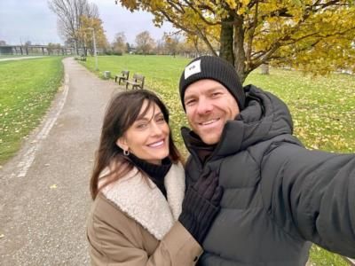 Xabi Alonso And Partner Enjoy Cozy Park Selfie Moment