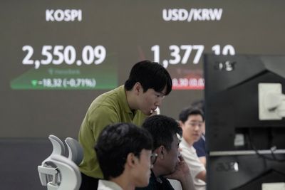 Asian shares slip after decline on Wall Street led by falling tech stocks