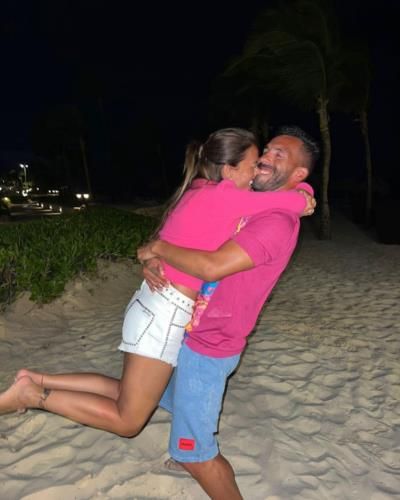 Carlos Tevez Celebrates Partner's Birthday With Sweet Nighttime Hug