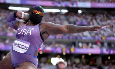 Olympic shot putter Raven Saunders causes stir competing in mask and sunglasses