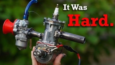 Guy Builds Two-Stroke Engine From Hardware Store Parts, But There's More