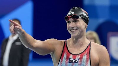 Katie Ledecky Has Emotional Reaction to Being Named Flag Bearer For Closing Ceremony