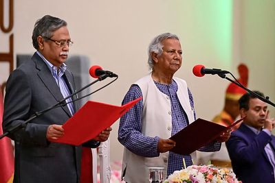 Muhammad Yunus takes oath as head of Bangladesh’s interim government