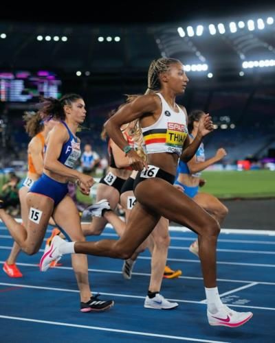 Nafissatou Thiam Leads Women's Heptathlon After Shot Put