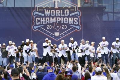 Texas Rangers Celebrate World Series Victory At White House